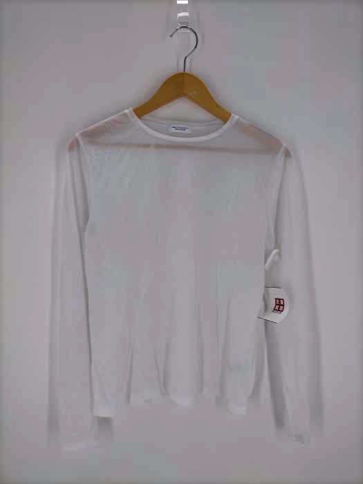 BEAUTY & YOUTH UNITED ARROWS(ビューティーアンドユースユナイテッドアローズ) 22SS コットンナイロン天竺 シアー クルーネック Tシャツ レディース FREE