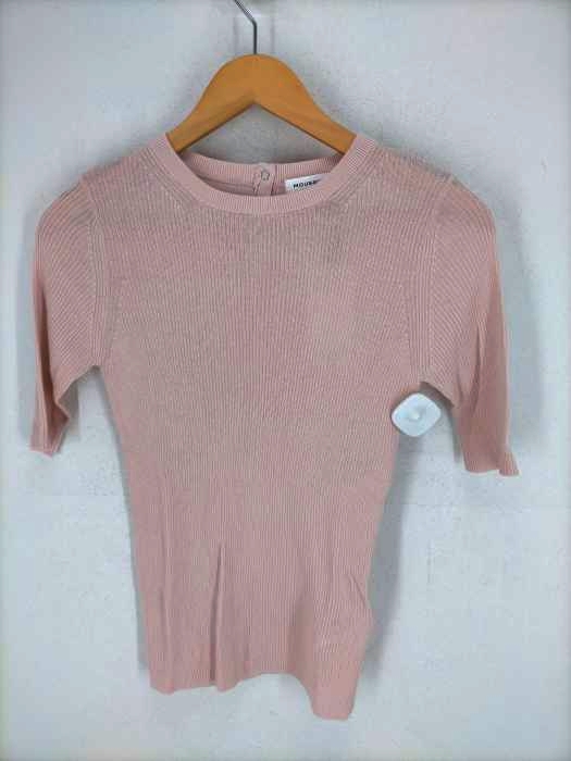 moussy(マウジー) SHELL BUTTON RIB KNIT TEE レディース  FREE