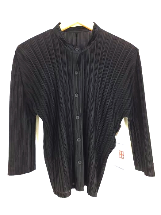 PLEATS PLEASE ISSEY MIYAKE(プリーツプリーズイッセイミヤケ) バンドカラープリーツシャツ レディース  3