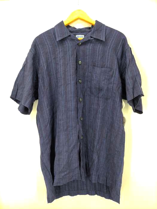 KENZO HOMME(ケンゾーオム) リネン混 レーヨンオープンカラーシャツ メンズ  3