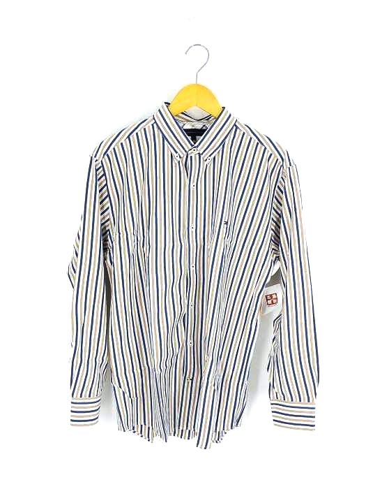 TOMMY HILFIGER(トミーヒルフィガー) 80s two ply cotton BD STRIPE shirt メンズ import：L