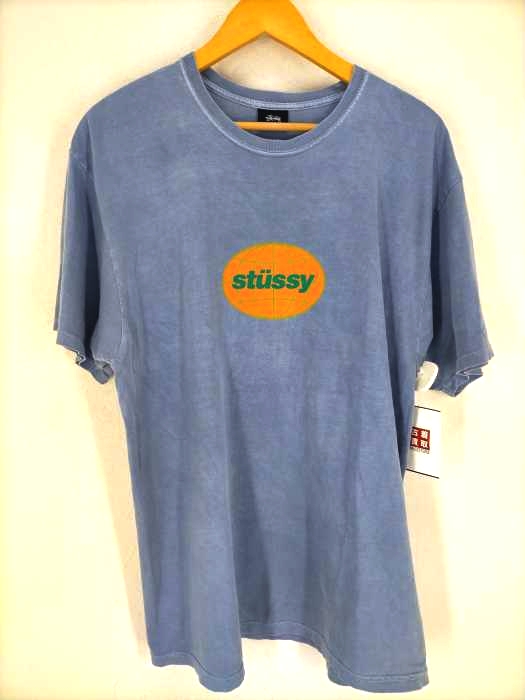 Stussy(ステューシー) 後染め ロゴプリントクルーネックTシャツ メンズ JPN：L