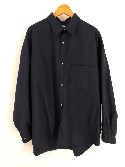 Graphpaper(グラフペーパー) 21AW VIST WOOL OVERSIZED L/S REGULAR COLLAR SHIRT メンズ FREE