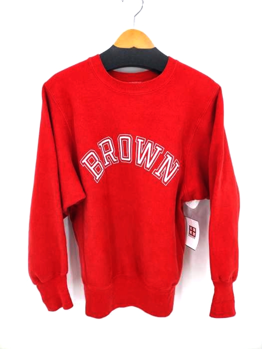 Champion(チャンピオン) 90S 刺繍タグ 中期 BROWN アーチラバープリント メンズ JPN：M