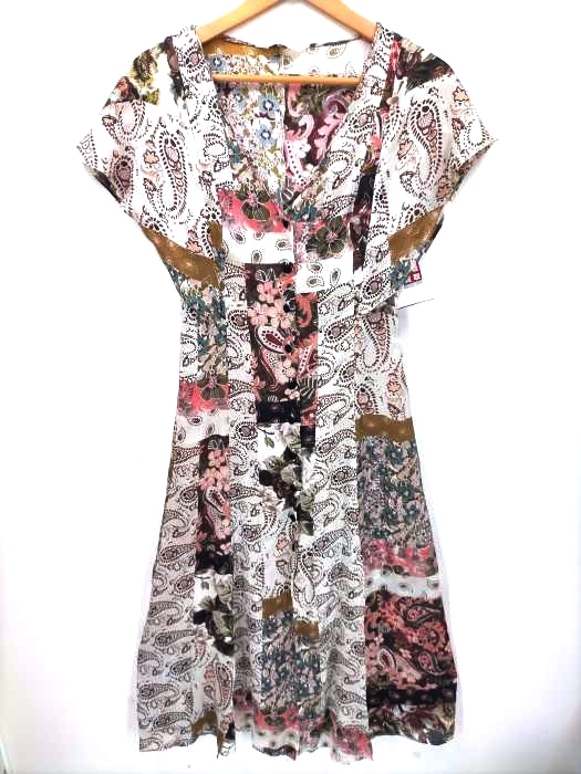 ザラ ZARA Floral Print Midi Slit Dress Flowy ワンピース レディース  USA S