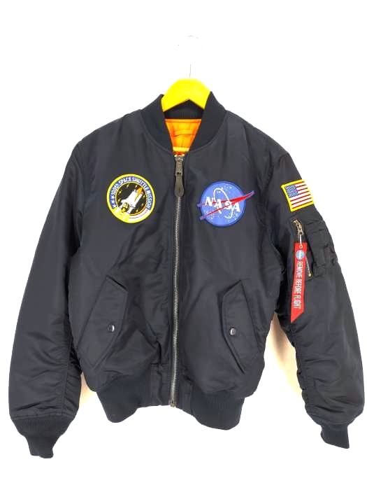 アルファ ALPHA NASA 100th Space Shuttle Mission Bomber Jacket メンズ JPN：S