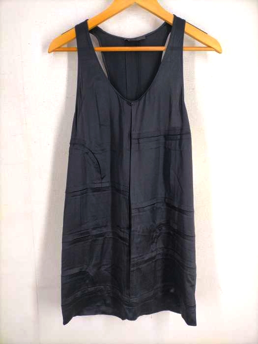 アレキサンダーワン Alexander Wang 100%シルク ノースリーブデザインカットソー レディース JPN：S