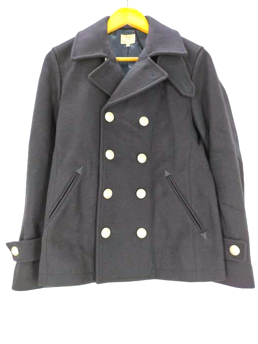 ユナイテッドアローズグリーンレーベルリラクシング UNITED ARROWS green label relaxing 碇ボタン Pコート メンズ JPN：S