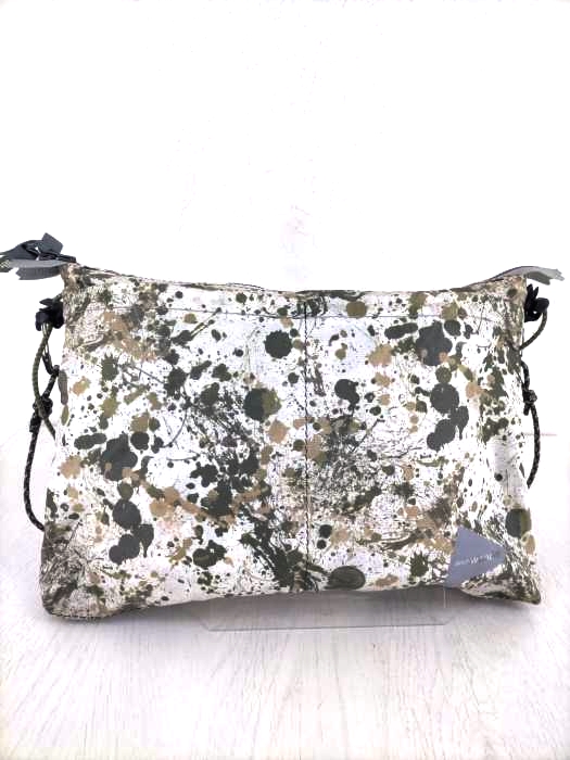 アンドワンダー and wander Splatter Print Sacoche スプラッタープリント サコシュ メンズ 表記無
