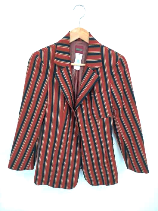 ケンゾーパリス KENZO PARIS 90s MADE IN SLOVAKIA 3Bマルチカラーストライプジャケット レディース  38