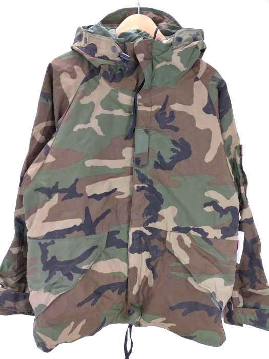 ユーズドフルギ USED古着 US ARMY 92年製 ISRATEX製 GORE-TEX ECWCS PARKA ISRATEX ゴアテックス ウッドランドカモパーカー メンズ 表記無 M-R