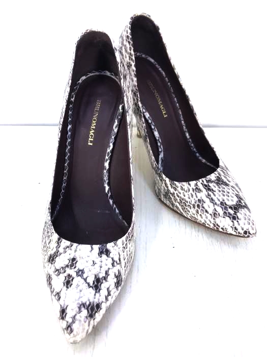BRUNOMAGLI(ブルーノマリ) パイソンハイヒールパンプス レディース EUR：38