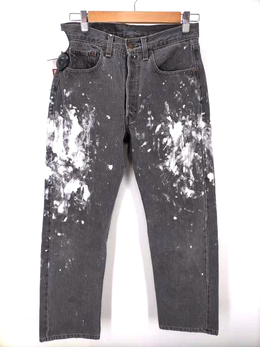 Levis(リーバイス) 90S USA製  501 ペイント ブラックデニム ボタン裏653 メンズ  W31 L34