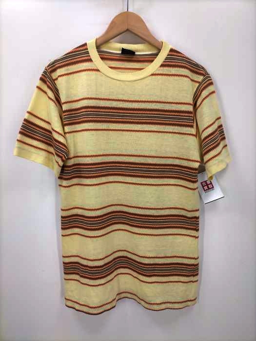 USED古着(ユーズドフルギ) grubb stuff USA製 ボーダー 半袖ニット メンズ JPN:M