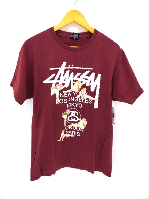 Stussy(ステューシー) ワールドツアーTシャツ メンズ import：M