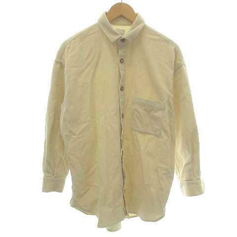 Spick and Span(スピックアンドスパン) スピック&スパン Spick&Span 19AW ブラウス シャツ オーバーサイズ 長袖 コーデュロイ オフホワイト /NM レディース レディース  表記なし（実寸サイズをご参考ください）