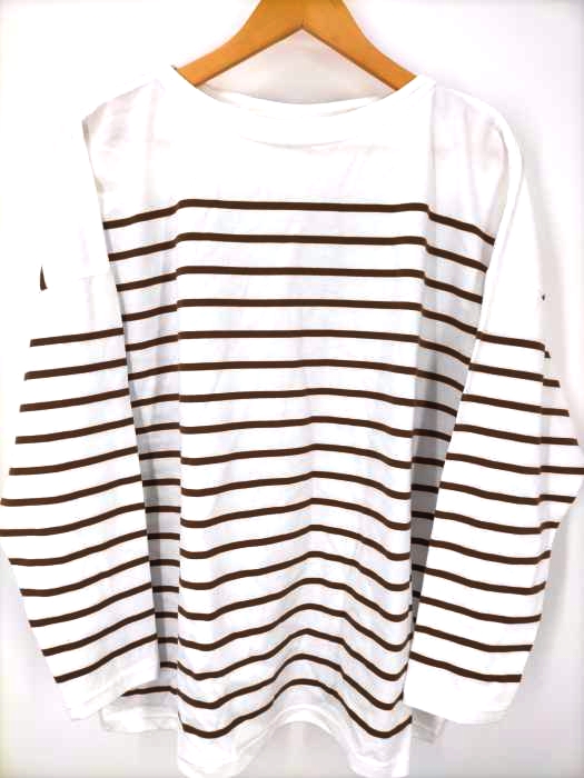 URBAN RESEARCH DOORS(アーバンリサーチドアーズ) パネルボーダーボートネックカットソー レディース ONE SIZE