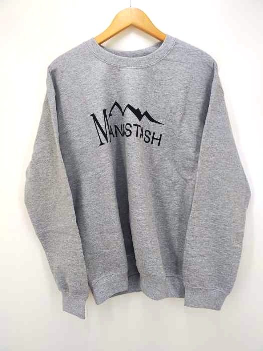 MANASTASH(マナスタッシュ) ロゴプリントクルーネックスウェット メンズ JPN：M