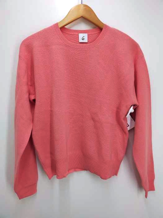 6 BEAUTY & YOUTH UNITED ARROWS(ロクビューティーアンドユースユナイテッドアローズ) COTTON WOOL RIB CREW NECK PULLOVER レディース FREE