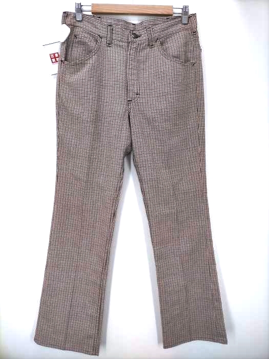 Lee(リー) 70S-80S 42TALON ジッパー 千鳥格子 ブーツカット メンズ 表記無