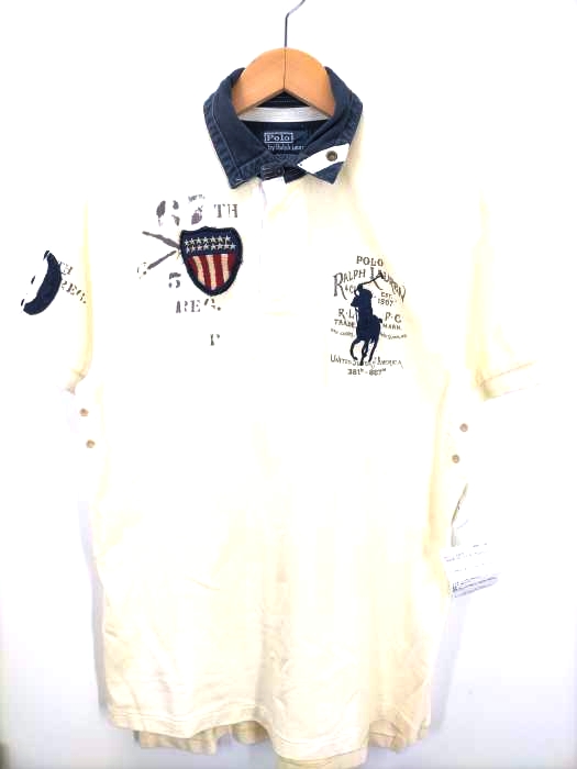 Polo by RALPH LAUREN(ポロバイラルフローレン) ビッグポニー ダブルワッペン ポロシャツ メンズ import：S