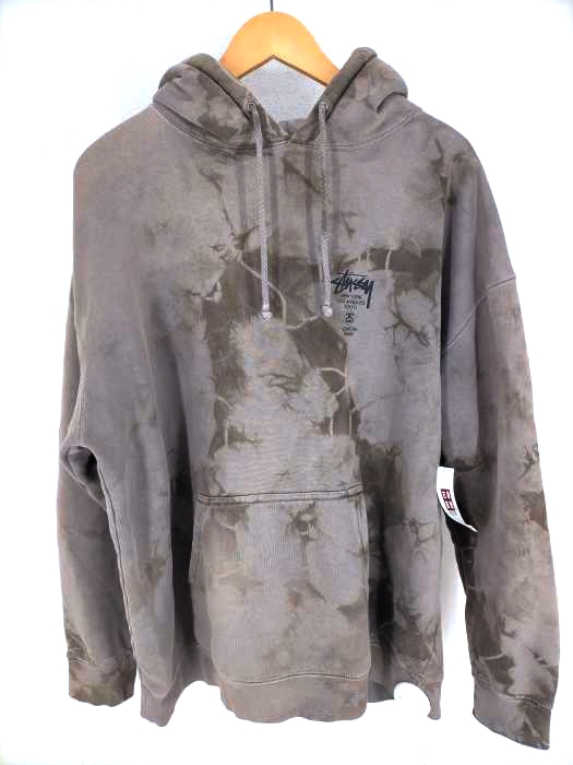 Stussy(ステューシー) ワールドツアー タイダイプルオーバーパーカー メンズ JPN：XL