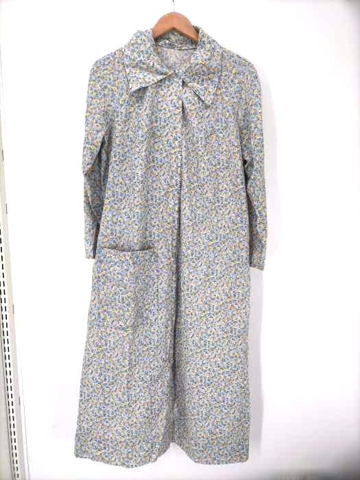 ユーズドフルギ USED古着 花柄ロングシャツ レディース 表記無