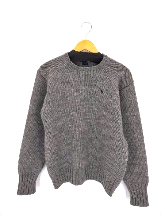 ポロバイラルフローレン Polo by RALPH LAUREN ウールクルーネックニット 日本製 メンズ JPN：L