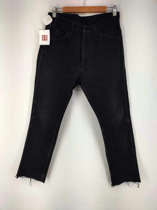 アンユーズド UNUSED カットオフ ブラックデニムパンツ メンズ  3