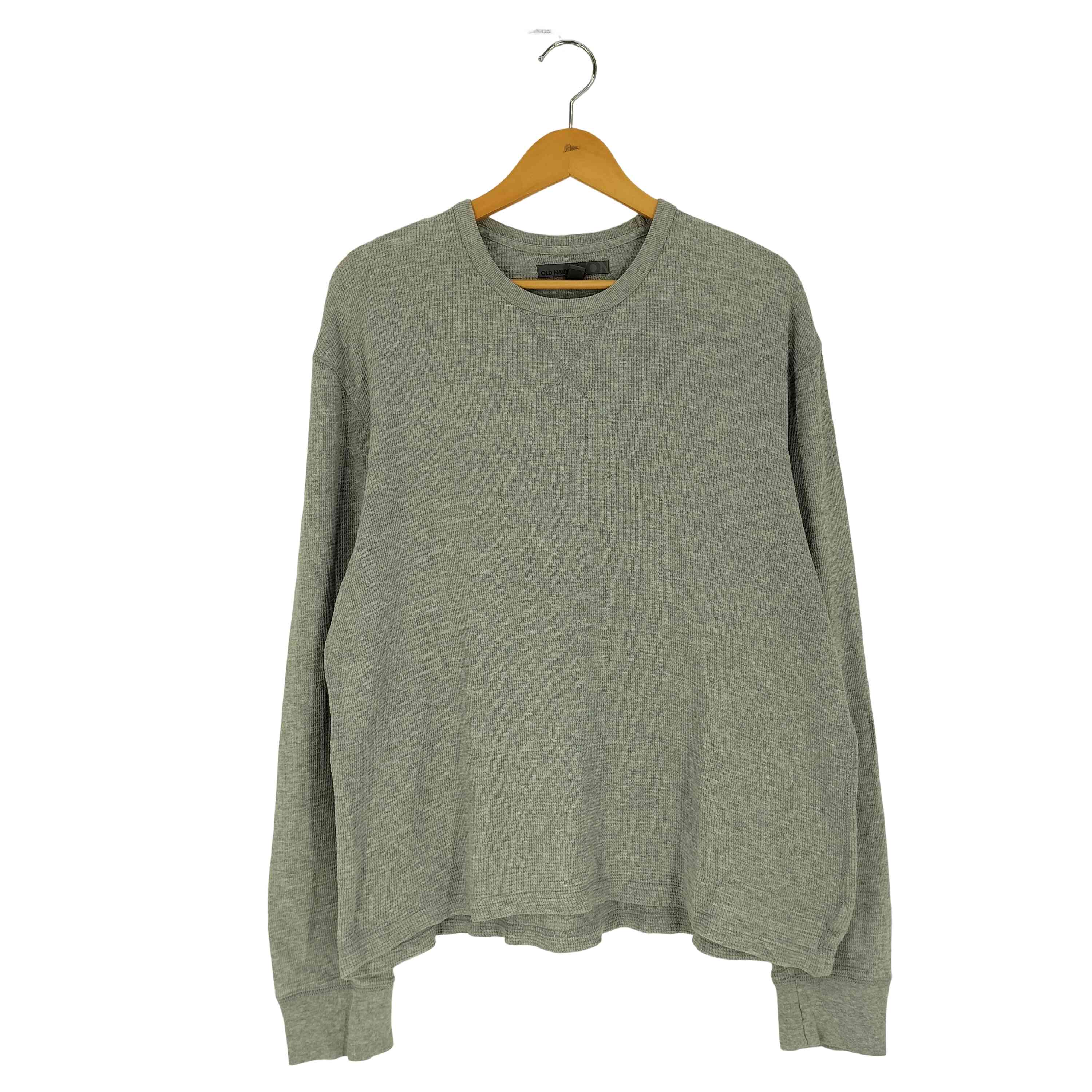 OLD NAVY(オールドネイビー) 前V サーマルTシャツ メンズ import：L 【中古】【ブランド古着バズストア】