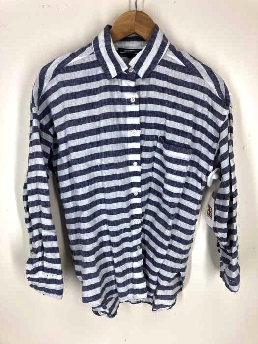 TOMMY HILFIGER(トミーヒルフィガー) ボーダーリネンシャツ レディース トップス カジュアルシャツ