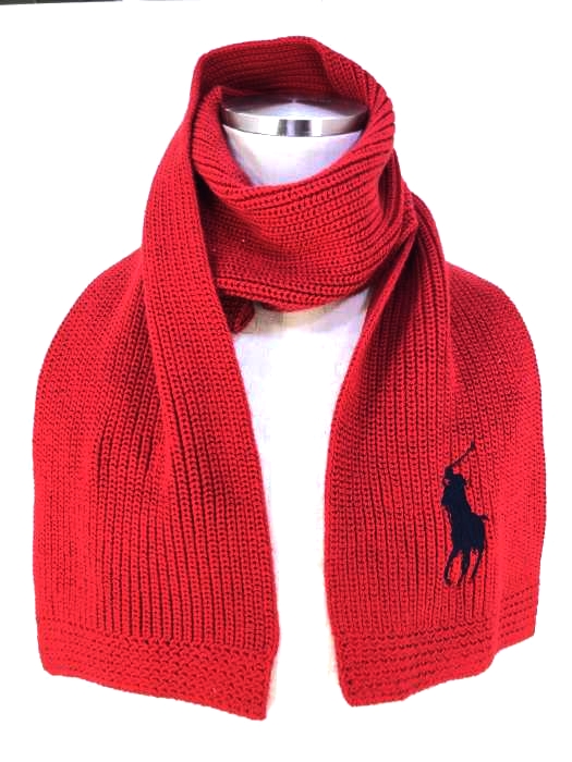 ポロバイラルフローレン Polo by RALPH LAUREN ローゲージポニー刺繍マフラー レディース  無