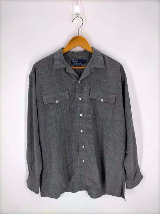 Polo by RALPH LAUREN(ポロバイラルフローレン) グレンチェック レーヨンシャツ メンズ L