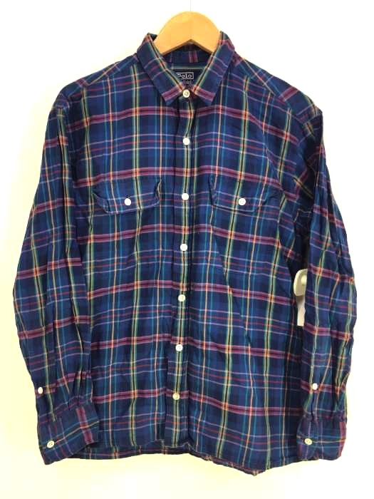 ポロバイラルフローレン Polo by RALPH LAUREN チェックワークシャツ メンズ  L
