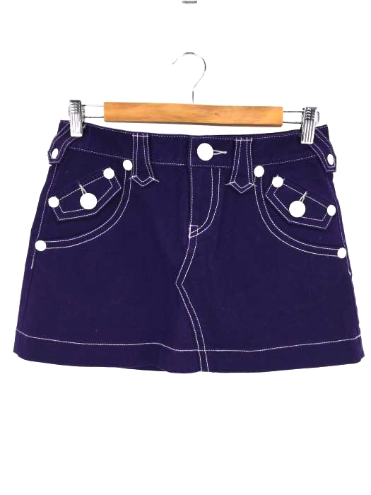 BURBERRY BLUE LABEL(バーバリーブルーレーベル) カラーデニムミニスカート レディース UK：25