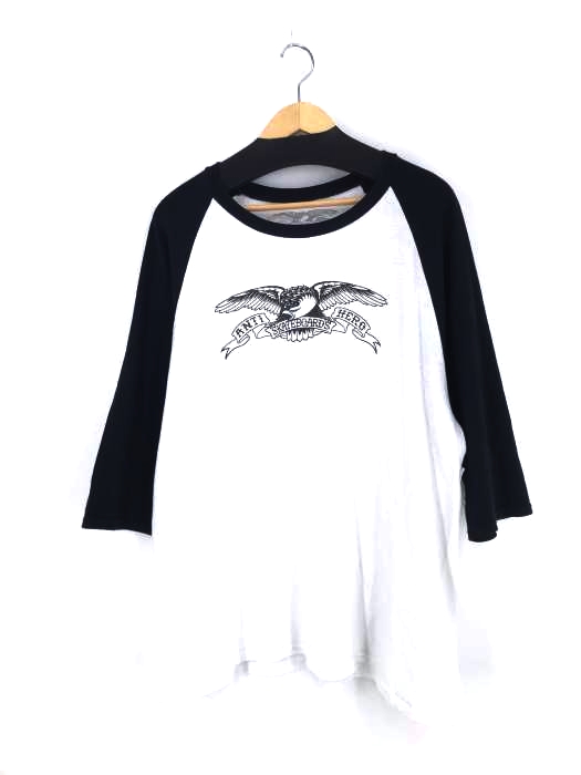 ANTI HERO(アンタイヒーロー) BASIC EAGLE 3/4 SLEEVE RAGLAN ラグランTシャツ メンズ JPN：XL