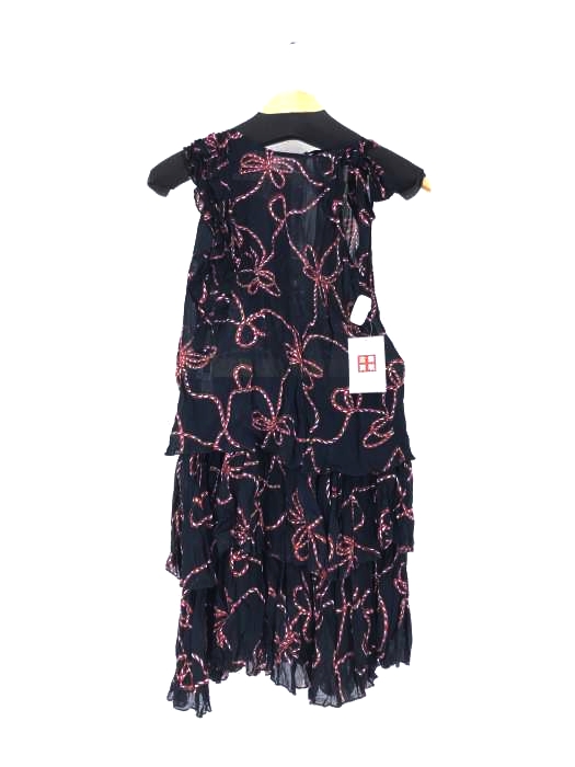 PINKO(ピンコ) アシンメトリーデザイン総柄ノースリーブセットアップ レディース JPN：36