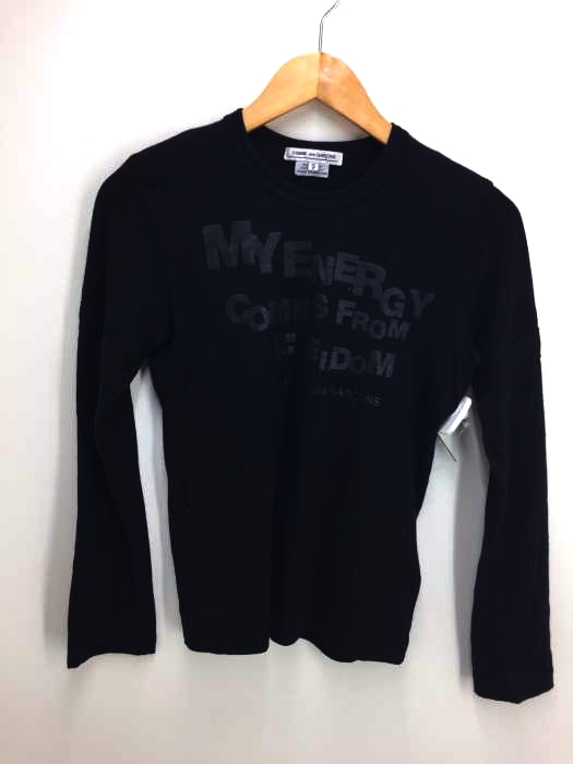 COMME des GARCONS(コムデギャルソン) AD2019 MY ENERGY COMES FROM FREEDOM ウールTシャツ レディース JPN：S