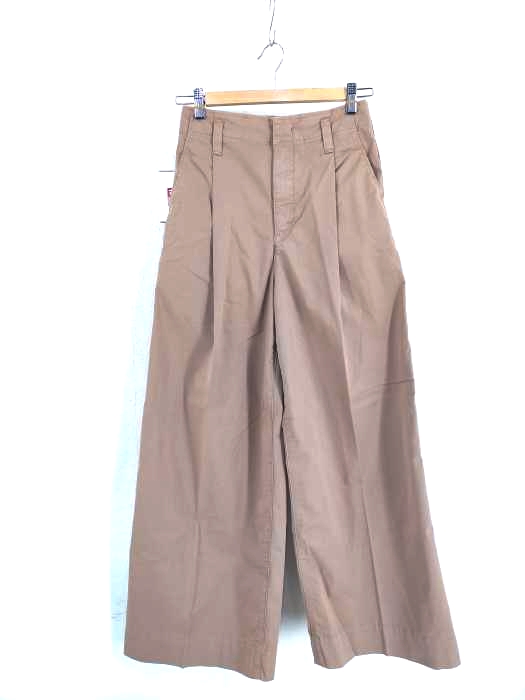 YANUK(ヤヌーク) Wリングベルト付きタックパンツ レディース JPN：XS
