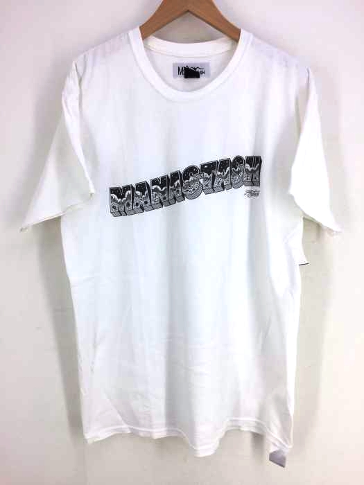 MANASTASH(マナスタッシュ) ロゴプリントTシャツ メンズ  L