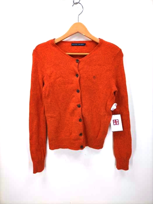ラルフローレン RALPH LAUREN ポニー刺繍 ウールカーディガン レディース JPN：L