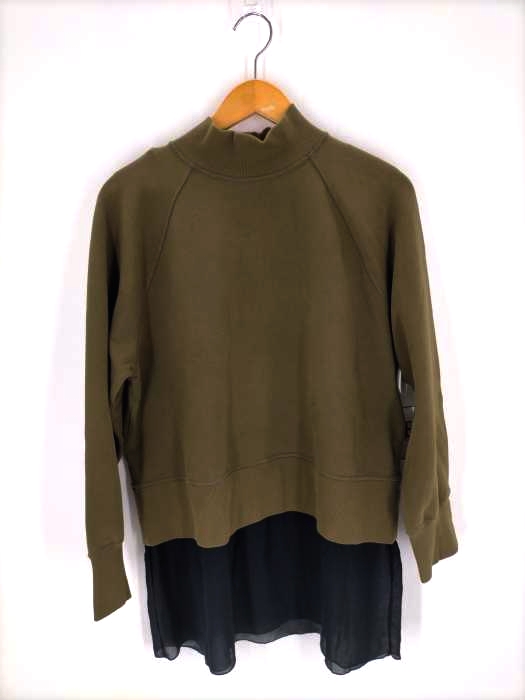 エムエムシックス メゾンマルタンマルジェラ MM6 Maison Martin Margiela 15SS モックネックドッキングスウェット レディース JPN：S