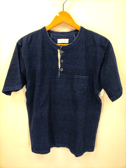 ORGUEIL(オルゲイユ) ヘンリーネックポケットTシャツ Indigo T-Shirt メンズ  40