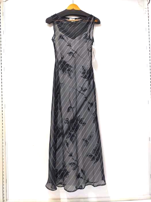BCBGMAXAZRIA(ビーシービージーマックスアズリア) USA製 花柄レースノースリーブワンピース レディース US：4