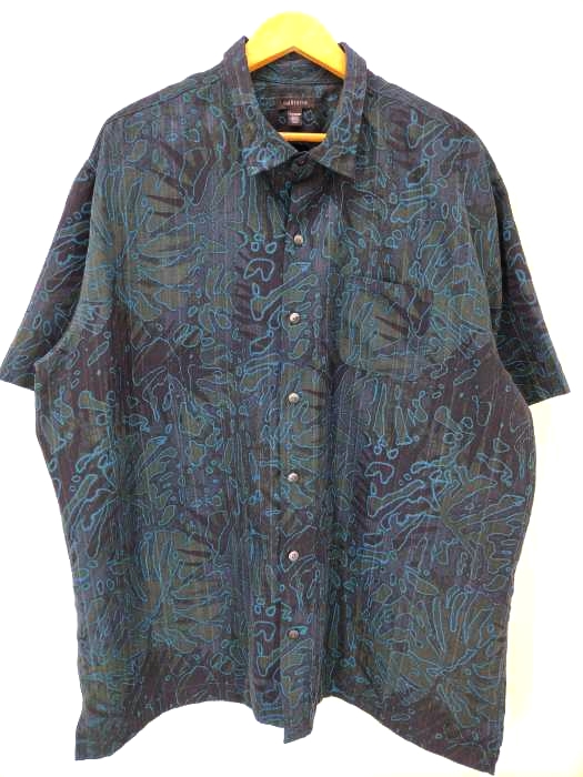 VAN HEUSEN(ヴァンヒューゼン) ビッグサイズ 総柄 S/Sシャツ メンズ JPN：XXL