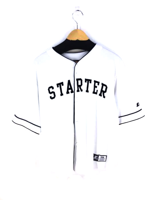 STARTER BLACK LABEL(スターターブラックレーベル) ロゴ刺繍 ベースボールシャツ メンズ JPN：L