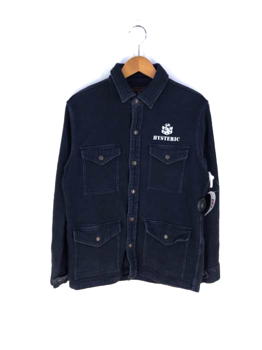 HYSTERIC GLAMOUR(ヒステリックグラマー) THREE STAR プリント マッキノーシャツ メンズ JPN：M
