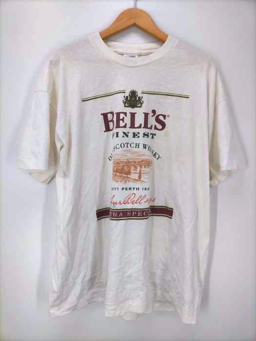 USED古着(ユーズドフルギ) 90s USA製 SCREEN STARS FRUIT OF THE LOOMボディ シングルステッチ BELLS プリント Tシャツ メンズ import：XL