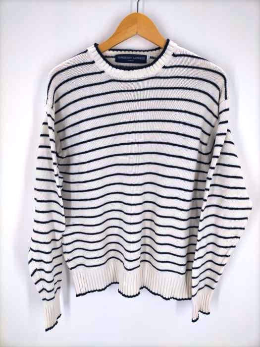USED古着(ユーズドフルギ) SOMERSET LOWRIE LONDON ボーダーコットンニット メンズ JPN：M