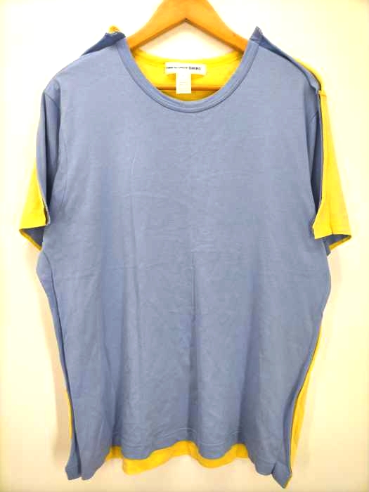 COMME des GARCONS SHIRT(コムデギャルソンシャツ) 18SS ドッキング バイカラー Tシャツ メンズ JPN：L
